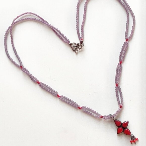 Jane Diaz | Carnelian and Amethyst Necklace - Picture 6 of 6